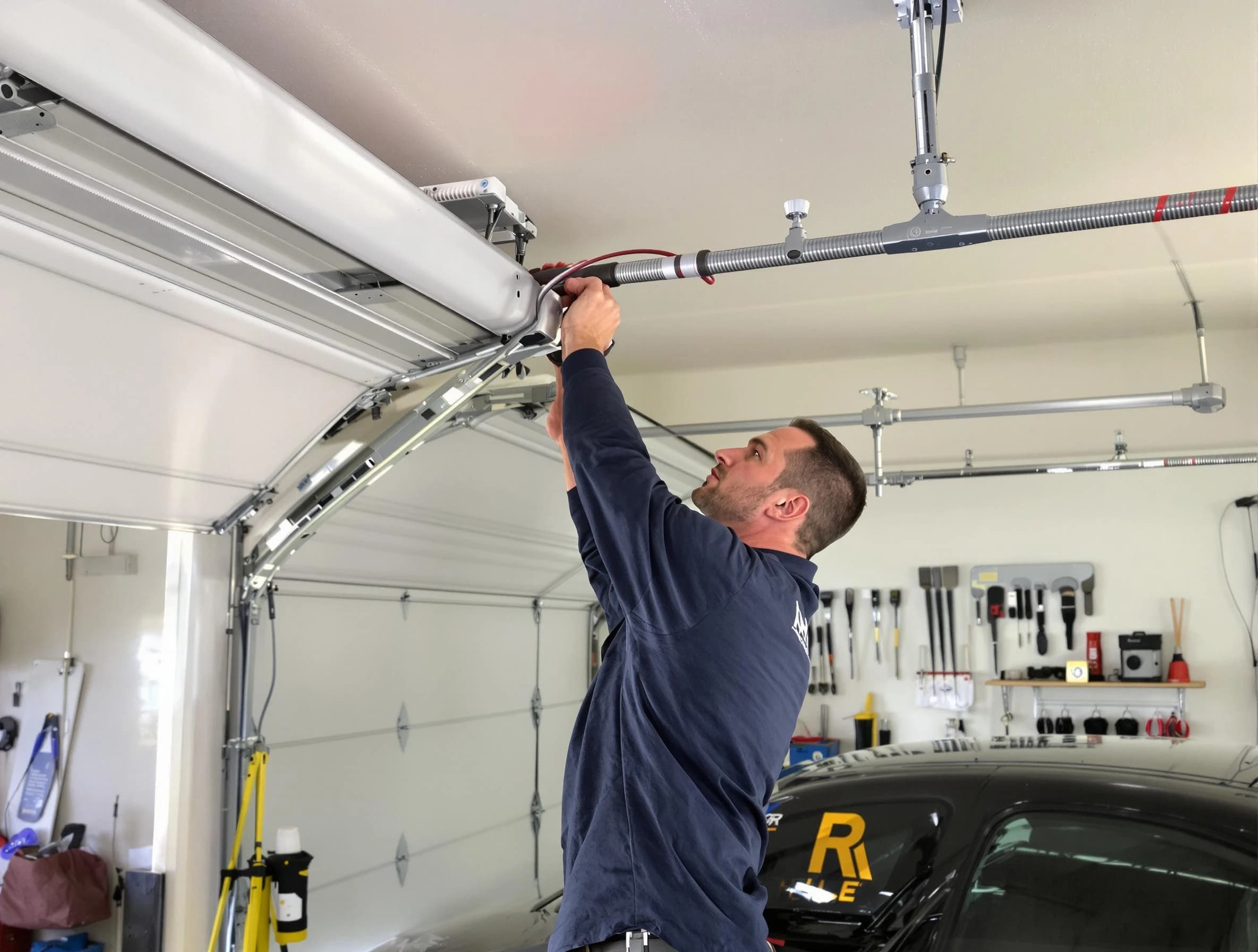 Roxborough Park Garage Door Repair technician performing garage door cable repair in Roxborough Park
