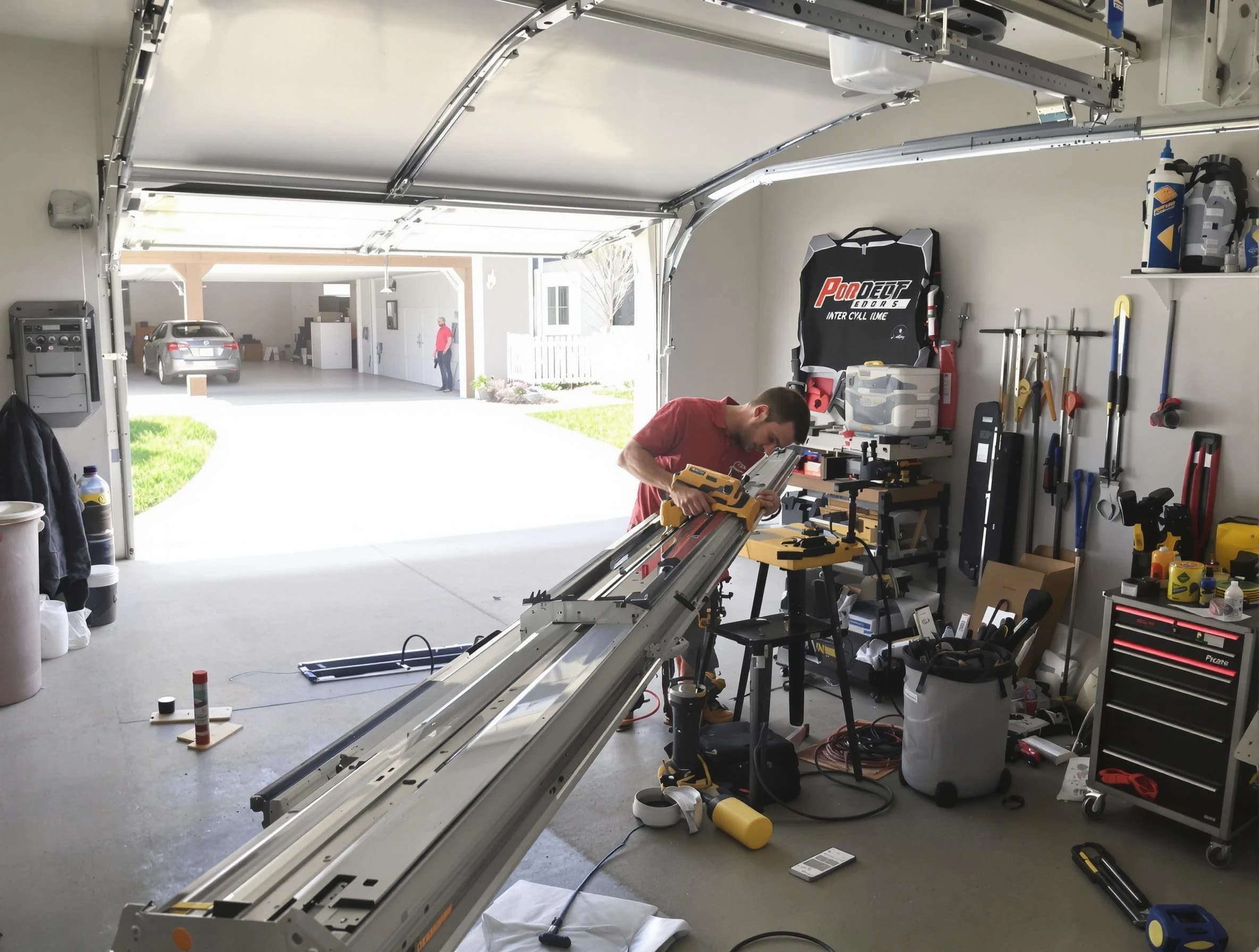 Roxborough Park Garage Door Repair expert performing track repair in Roxborough Park