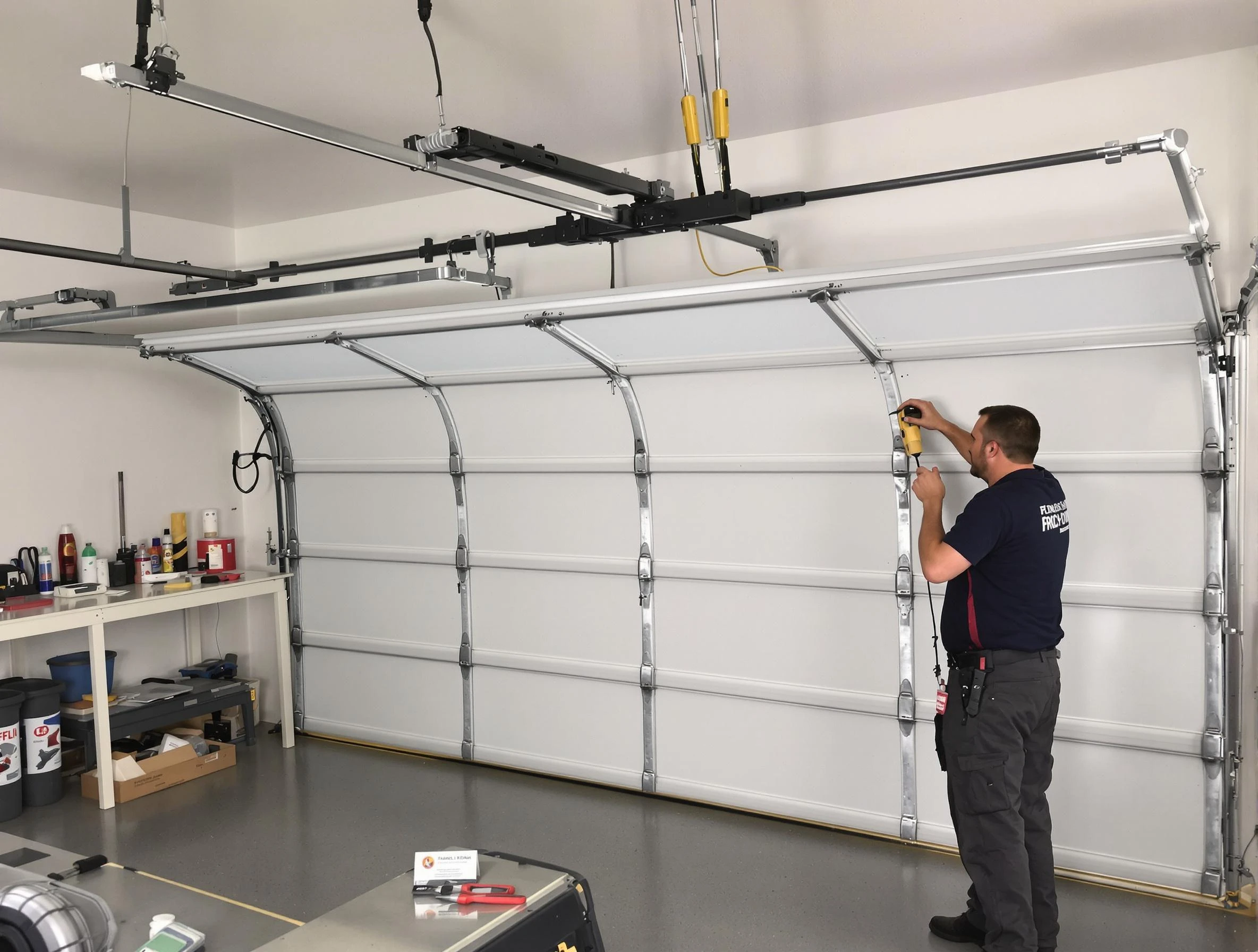 Roxborough Park Garage Door Repair certified technician performing overhead door system repair in Roxborough Park